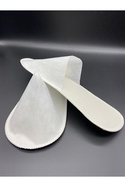 FULL & FULL 250 Pairs Disposable Hotel Slippers Eco Tela Overlock