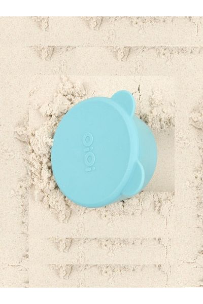 OiOi Mini Bowl with Silicone Lid 2-Pack Mini Bites - Mineral Blue / Powder Gray