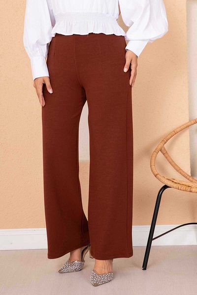 EBRUTESETTÜR Palazzo Trousers with Collet Detail