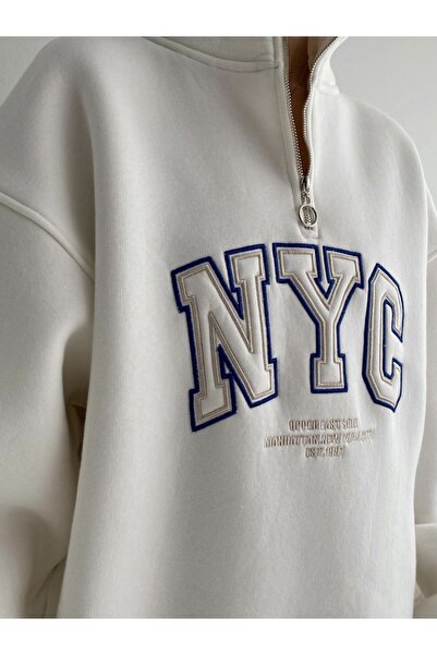 IŞILDA FASHION NYC VYŠÍVANÁ MIKINA na zip