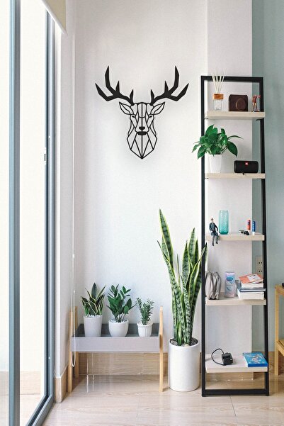 Numa Concept Duvar Dekoru MDF Geyik Kafası Salon Ofis Ve Antre İçin | 40x40 Cm