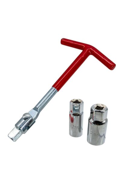 Titi 5462 Mafsallı Lastikli Buji Lokma Anahtarı 16/21mm (3 Parça)