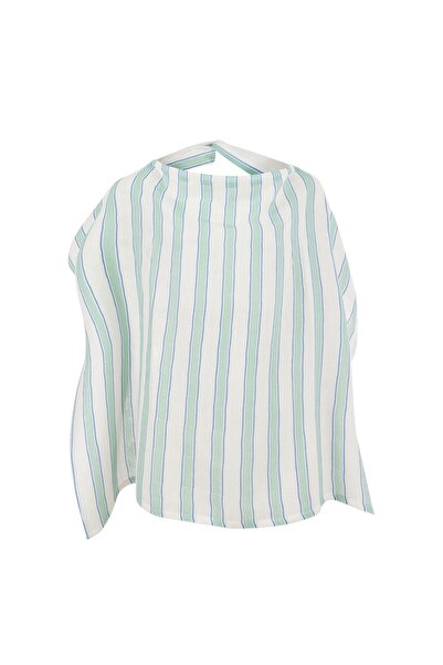 Merca Minca Green Striped Nursing Cover