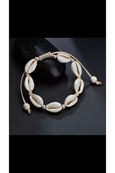 By G Tasarım Sea shell anklets