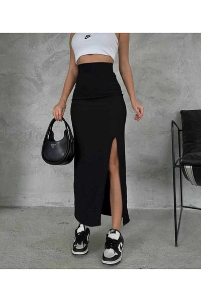 IŞILDA FASHION HAINE DE FEMEI FUSTA LUNGA CU SLIT
