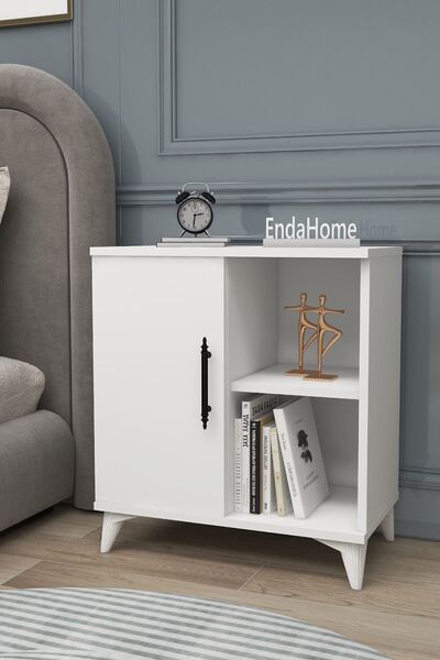 Zuesse Dizayn Vela Tek Kapaklı 2 Açık Bölmeli Komodin & Şifonyer Yatak Odası ...