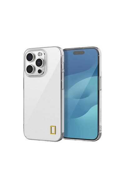 NATIONAL GEOGRAPHIC Crystal Slim Fit Case V3 iPhone 15 Pro - Transparent