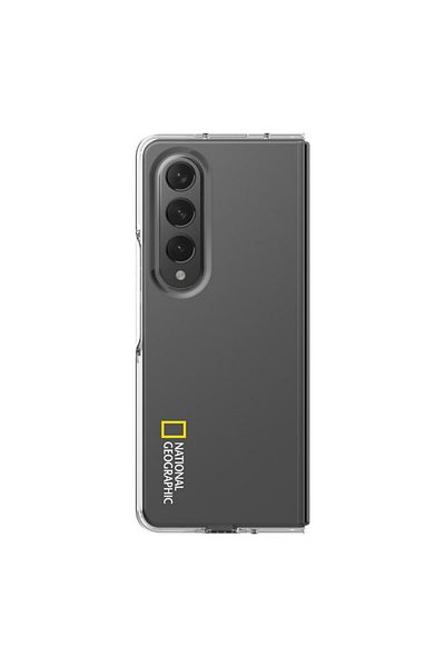 NATIONAL GEOGRAPHIC Crystal Slim Fit Samsung Galaxy Z Fold 4 Basic Logo Case - Transparency