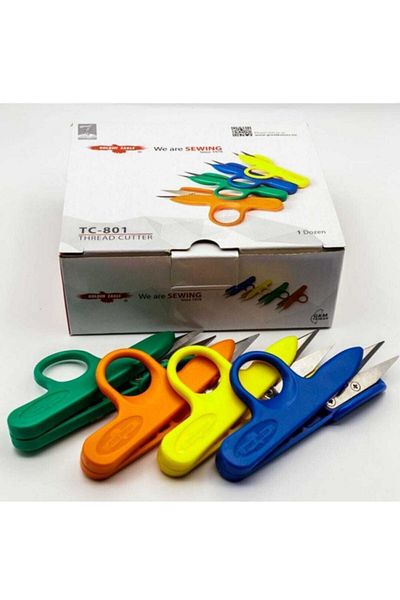 Linea Golden Eagle Tc-801 Thread Cleaning Scissors Plastic 12 Pieces