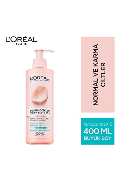L'Oreal Paris L'oréal Paris Değerli Çiçekler Temizleme Sütü Normal Ve Karma Ciltler