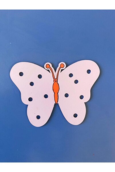 YAHO OYUNCAĞIN DOĞAL HALİ Ahşap Ip Geçirme El Göz Koordinasyon Oyunu Kelebek