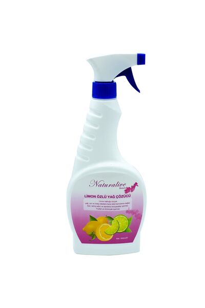NATURALİVE BEAUTY Doğal Limon Özlü Yağ Çözücü Gimdes Helal Sertifikalı 500 ml