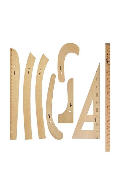 FDM Set 8 Piese - Set Riga Lemn 8 Piese - Set Riga - Rigla