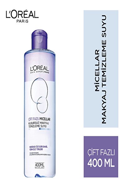 L'Oreal Paris Çift Fazlı Micellar Kusursuz Makyaj Temizleme Suyu 400 ml 36005...