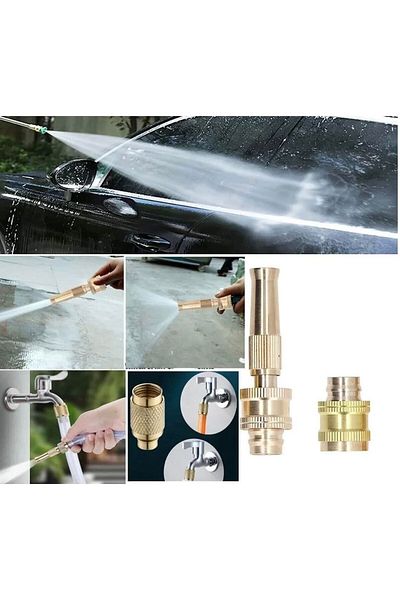 ALİNA HOME High Pressure Pressurized Car Wash Hose Head - Plant Watering