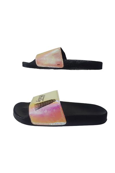 GEZER Μαύρες Ultra Light Shiny Γυναικείες Παντόφλες - Gzerr85-231