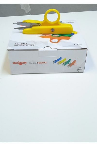 Golden Eagle Thread Cleaning Scissors Sewing Embroidery Scissors Yellow