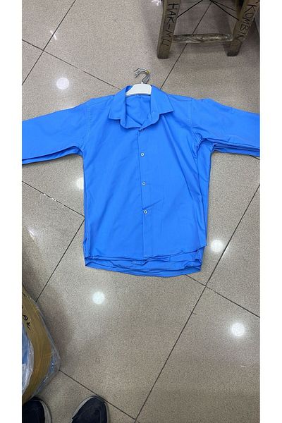 şahincollection High School Length Blue Shirt
