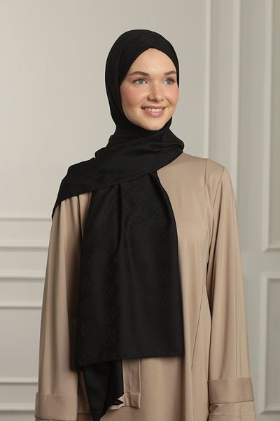 MAQ DESIGN Perry Crystal Jacquard Shawl