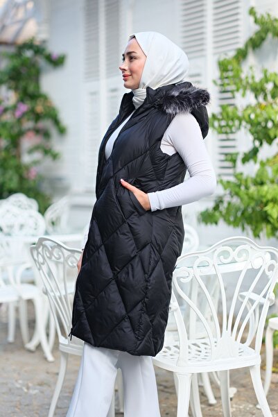 LOCCO Чорний капюшон з двома кишенями