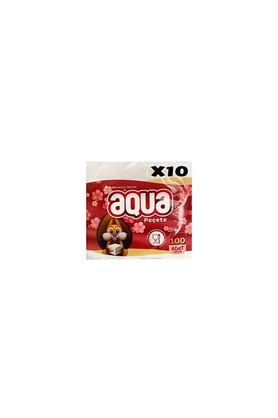 Aqua 100X10 Napkins