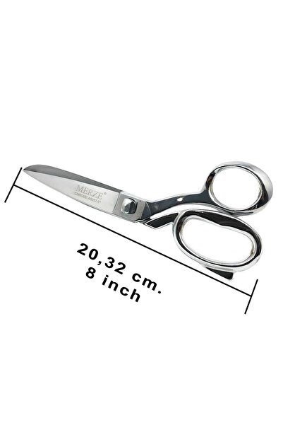 MERZE Size 8 Chrome Nuts Tailor Scissors