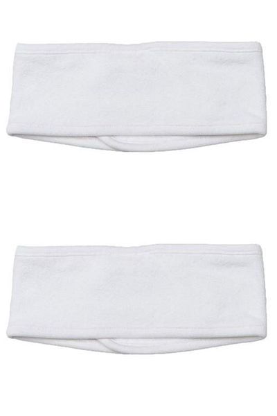S&R 2 τμχ Λευκή Πετσέτα Spa Hair Band Μακιγιάζ Headband Athlete Headband 7x70 cm