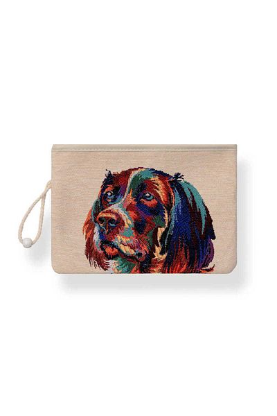Bursa İpek Dog Patterned Tapestry Wallet