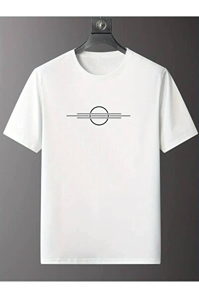 MELADYAN Erkek Oversize Değişik Desen T-shirt