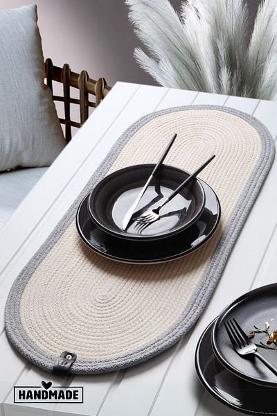 Nandy Home Runner από γιούτα με ψάθινο σχέδιο - Χειροποίητο