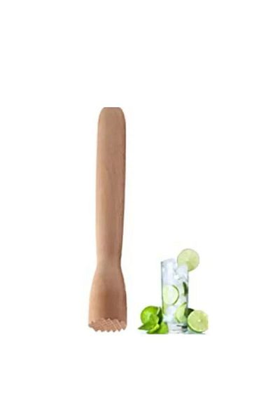 Adin 300 Pieces Short Cocktail Straw - Mojito and Wooden Bar Knocker