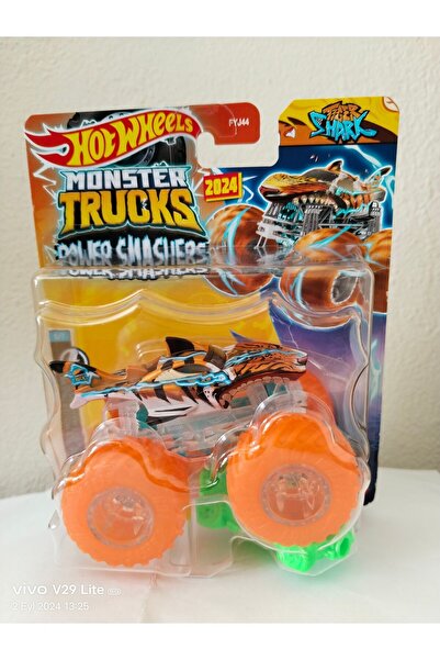 HOT WHEELS Premium Özel Seri Monster Trucks Arabalar Koleksiyonluk Araçlar- Tiger Shark Dev Tekerler