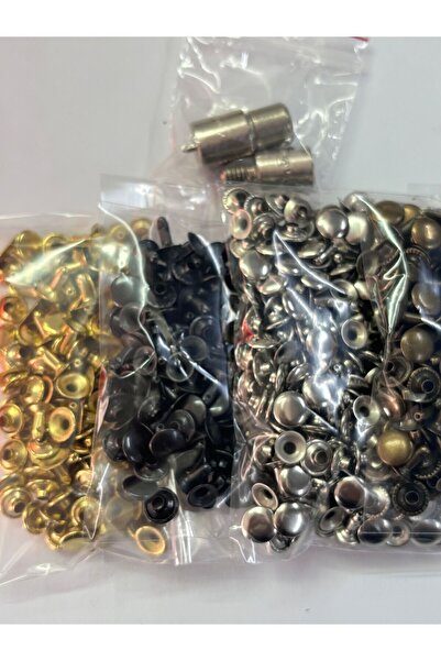 ALOTUHAFİYE 33.5 rivet aparatı 400 takım 4 renk malzemesi