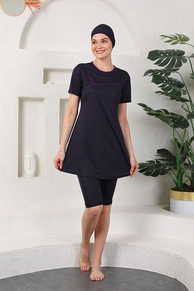 medipek Ημικαλυμμένο μαγιό Hijab Navy Blue