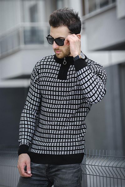 Oksit Ανδρικό κορμάκι - Seka 125, Slim Fit, Πουλόβερ με μισό φερμουάρ