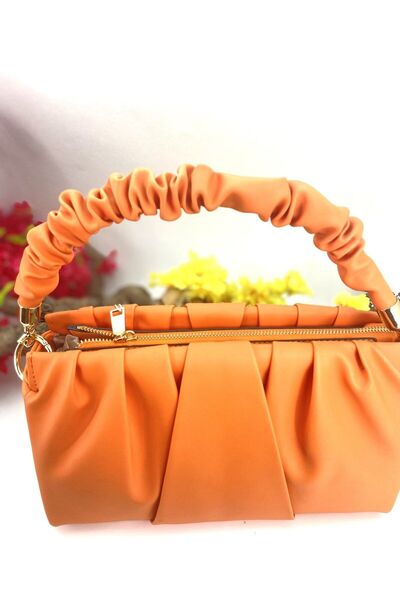 Seniorah Women's Drawstring Bag with Orange Straps