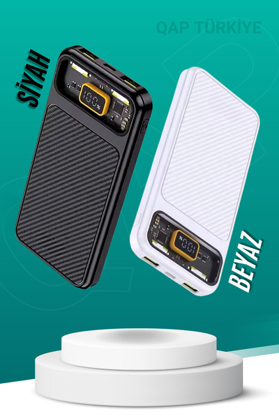 TEKNOHANE 20000 Mah Powerbank Süper Tasarım Gerçek Tam Net 20,000 Mah ( Iphone Ve Android Uyumlu )