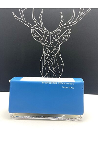 Seniorah Geantă de umăr albastră - Geantă de damă cu curea simplă