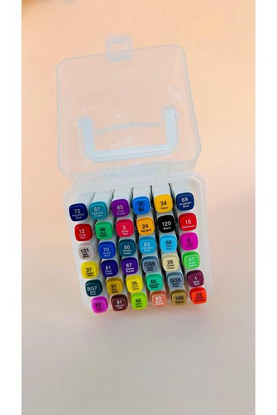 YEŞİL KIRTASİYE Double Sided 36 Piece Professional Marker Celling Set