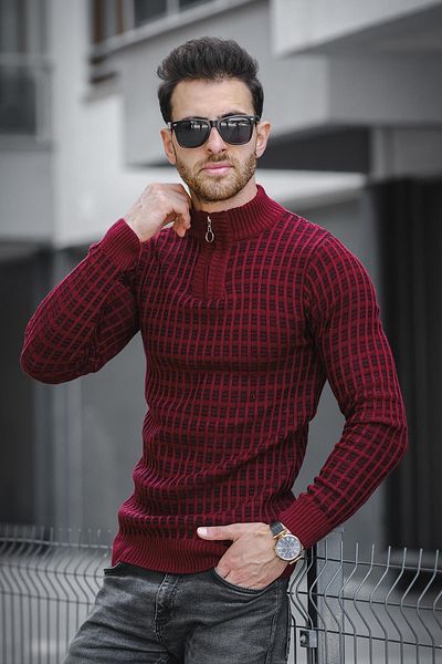 Oksit Body pentru bărbați - Seka 125, Slim Fit, Pulover cu jumătate de fermoar