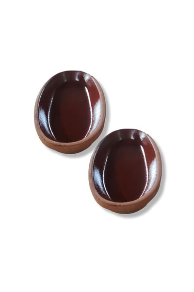 çömlek diyarı مجموعة من 2 مقلاة قارب صغيرة