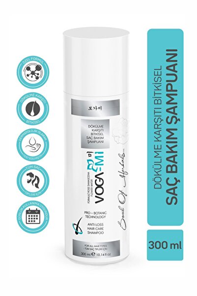 VOGAMI Saç Dökülme Önleyici Bitkisel Şampuan , Saç Bakım Şampuanı 300 ml