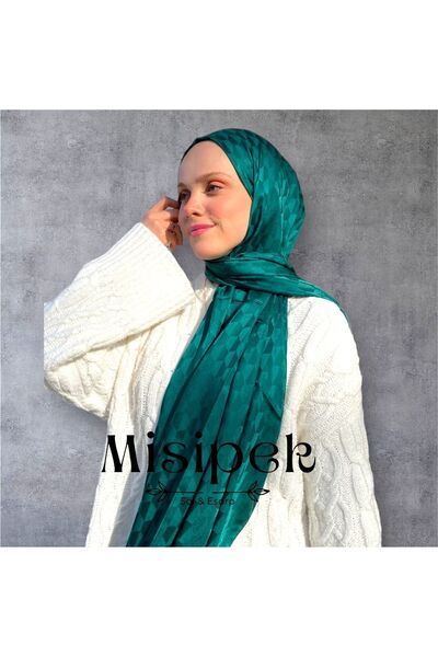 MİS İPEK Şal jacquard mătăsos cu model Koza