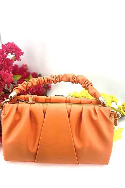 Seniorah Women's Drawstring Bag with Orange Straps