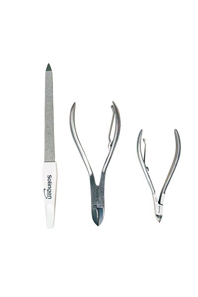 SWOQ Professional Nail Care Set - Meat Pliers and File