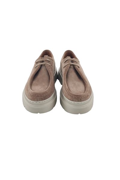 MİLONEK 2310711308   - Men's Sand Suede Casual Lace-Up Suit