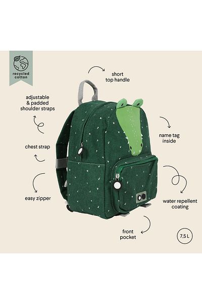 Trixie Mr. Crocodile School Bag - Backpack