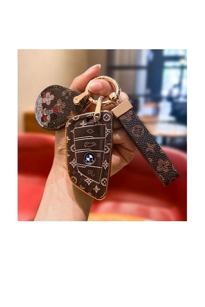 casehometr Key case with LV pattern compatible with BMW