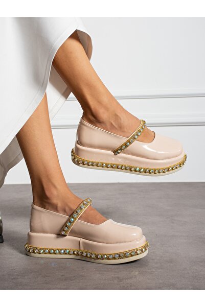 Alemdar Shoes Шкіряні лофери з рельєфним візерунком Swiz Cream для жінок