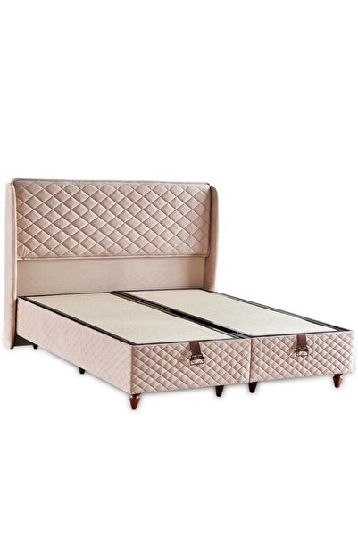 Niron Yatak Baklava Lüks Baza ve Başlık Seti Çift Kişilik Metal Baza ve Başlı...